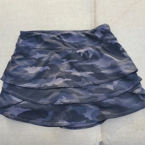 Athleta Girl Size XL (14) Camo Lux Swing Skort Camo Golf Tennis Skirt Layered - Picture 1 of 11