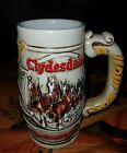 Budweiser Holiday Beer Stein Clydesdales Mug Cameo Wheatland Brazil NICE for sale