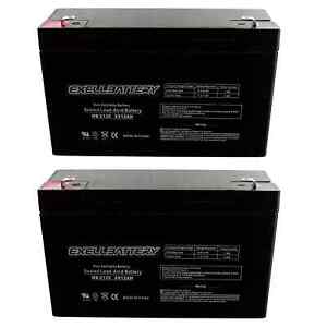 NEW 2pc 6V 12Ah F2 SLA Deer Game Feeder Battery Compatible With UB6120 UB6120AL
