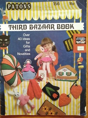 THIRD BAZAAR BOOK - Knit, Sew, Crochet and more - Pattern Book 156 from Patons - Image 1 of 4