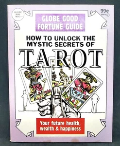 Mystic Secrets of TAROT - How to Unlock, Fortune Guide 1987 Globe Mini Mag - Picture 1 of 4