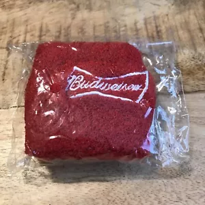 Budweiser Wristbands Embroidered Logo Terry Single Wide Red/White - Picture 1 of 2