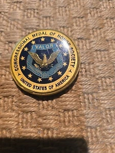 GLOSSY MoH Medal of Honor John Baca 1st Cavalry Division US Army Challenge Coin - Picture 1 of 2