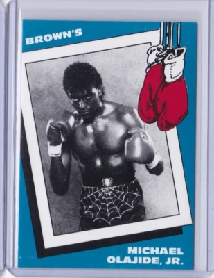 1990 Brown's Boxing Card #53 MICHAEL OLAJIDE JR IDBB - Image 1 of 2