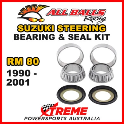 22-1006 For Suzuki RM80 RM 80 1990-2001 Steering Head Stem Bearing Kit Foto 1 de 2