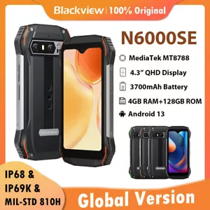 Global Version Blackview N6000 SE Rugged Phone 13MP 12GB+128GB 4.3'' Screen IP68 - Picture 1 of 20