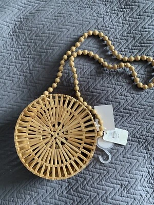 PRIMARK Beaded Bamboo Bag - Image 1 of 4