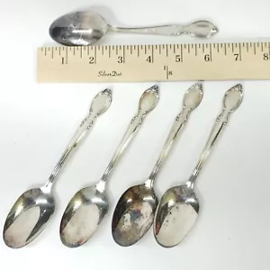 Lot Of 4. WM Rogers I S 6.5" Dessert Spoons - Picture 1 of 2