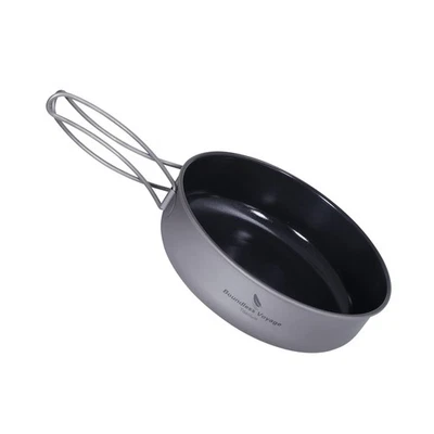 Boundless Voyage Titanium Non-Stick Frying Pan with Folding Handle Non-Stick ... - Image 1 of 4