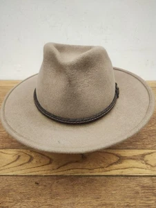 AKUBRA TRAVELLER HAT, AUSTRALIAN MADE CATTLEMAN COWBOY HAT, SIZE 59 - Picture 1 of 14