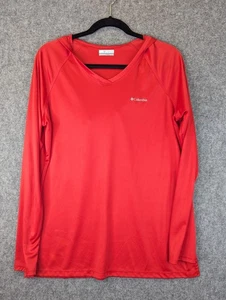 Columbia PFG Sudadera con Capucha Para Hombre XL Rojo Rendimiento Manga Larga Pesca Top - Imagen 1 de 7
