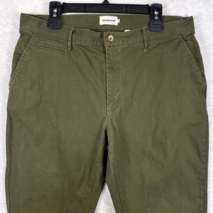Taylor Stitch Democratic Mens 36 Green Organic Outdoor Preppy Pants Huckberry - Picture 1 of 10