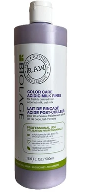 Enjuague de leche ácida Biolage RAW Color Care/cabello recién coloreado 16,9 OZ leche de avena Foto 1 de 2