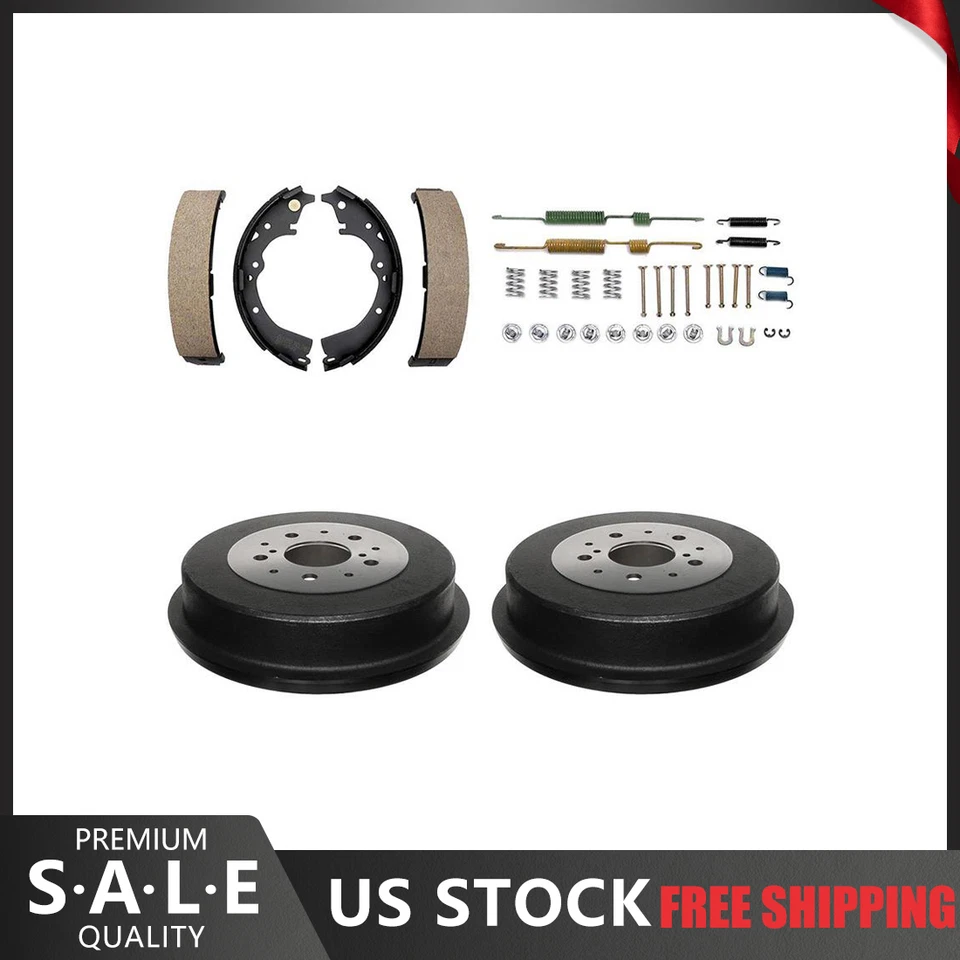 Kit de herrajes de tambores de freno y zapatas de freno trasero Toyota Tacoma 1998-2004 Foto 1 de 4