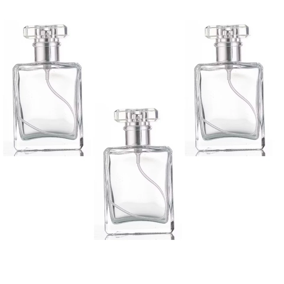 Clear Glass Empty Refillable Perfume  Spray Bottle 30ml x 3 - Image 1 of 1
