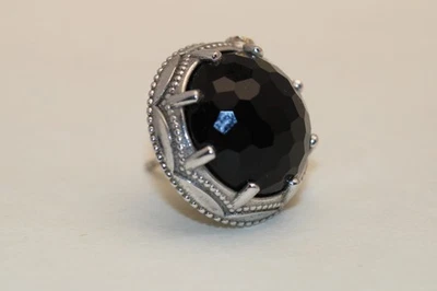 Tacori Single Earring Sterling Silver 925 & 18K Black Onyx - Image 1 of 4