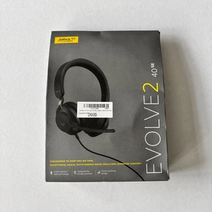 NEW JABRA Evolve2 40 SE Headset MS Teams Certified 1.2m USB-C Noise Cancelling - Photo 1/3