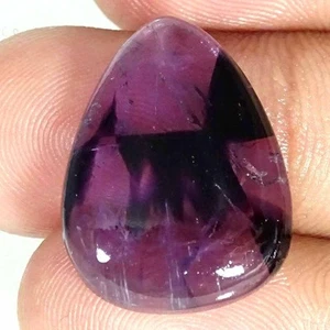 16.80Cts Natural Star Amethyst Purple Pear Cabochon Loose Gemstone - Picture 1 of 5