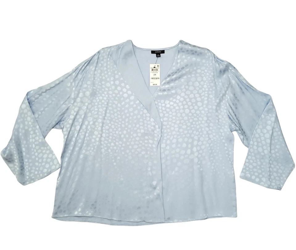 Alfani Plus Size Collared Blouse Size 2X