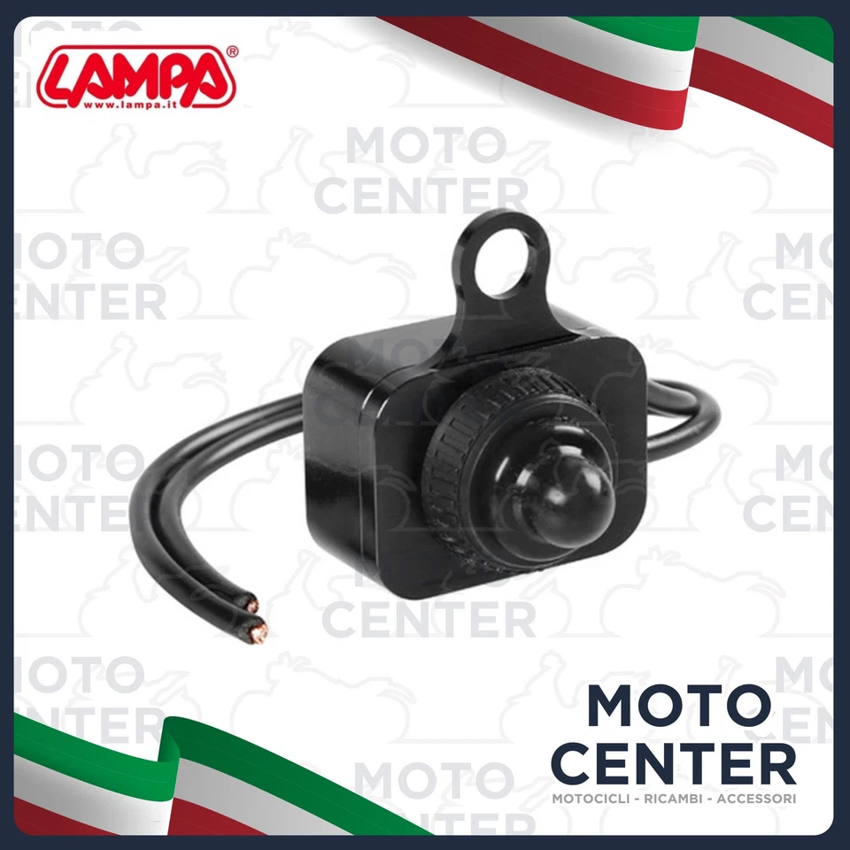 INTERRUTTORE IMPERMEABILE On & Off ATTACCO UNIVERSALE 12 V. COLORE NERO - Immagine 1 di 1