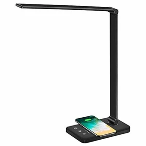 Multi Functional Led Desk Lamp Wireless Charger Eye-Caring Office Lamp Adapter - Picture 1 of 8