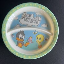 Baby Looney Tunes Plate 1998 Plastic Bugs Bunny Daffy Duck Tweety Bird Vintage