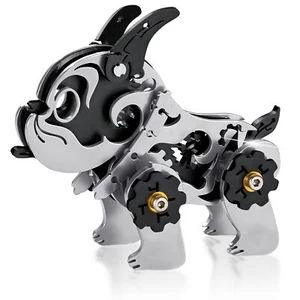 3D Metal Puzzle Mechanical Model Kit BullDog Art Craft Gifts Toy Home Decor - Picture 1 of 7