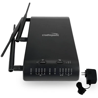 Cradlepoint MBR1400 V2 Wi-Fi Wireless Router MBR1400 w/ Adapter and Antennas - Image 1 of 4
