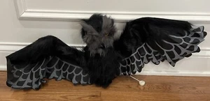NUEVO Mark Roberts 39" Artesanal Volador Animado Búho Estatuilla Halloween Espeluznante - Imagen 1 de 5