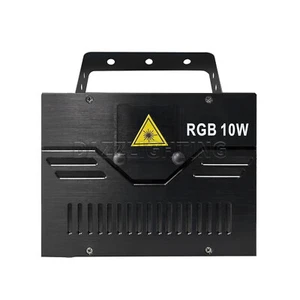 10W RGB Animation Laser LOGO Projector Full Color ILDA Wedding Party Show Event - Picture 1 of 8