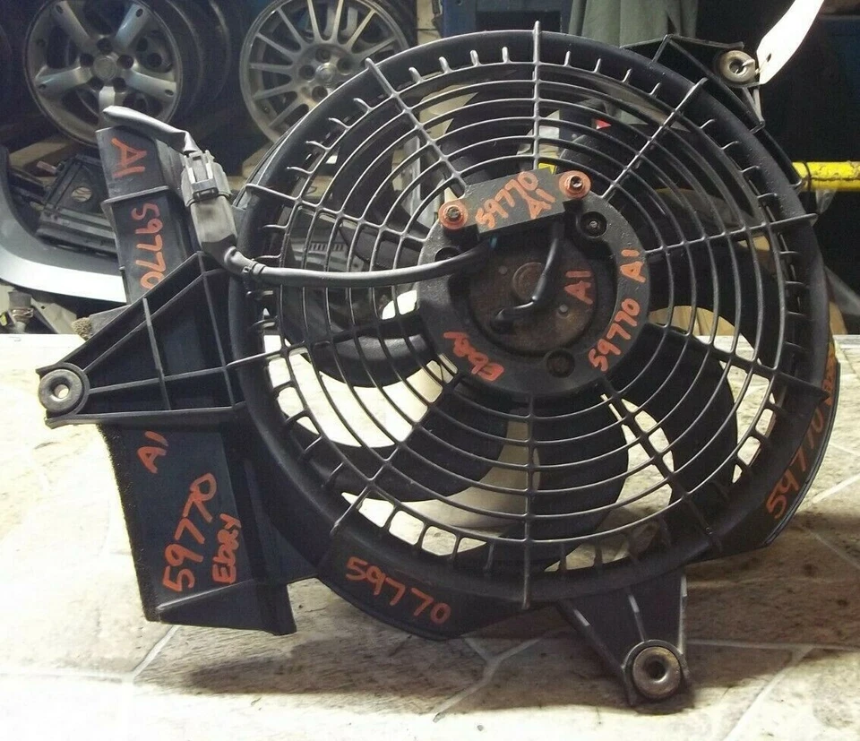 03-06 2003-2006 HYUNDAI SANTA FE ЭЛЕКТРИЧЕСКИЙ ОДИН ЧЕРНЫЙ ВЕНТИЛЯТОР ОХЛАЖДЕНИЯ В СБОРЕ OEM - Изображение 1 из 4