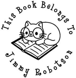 IDEAL 400R This Book Belongs to Custom Self Inking Stamp Rubber Stamp Ink Stamp - Picture 1 of 5