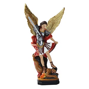 San Miguel Arcangel Archangel St. Michael Angel Statue Figurine Religiious - Picture 1 of 12