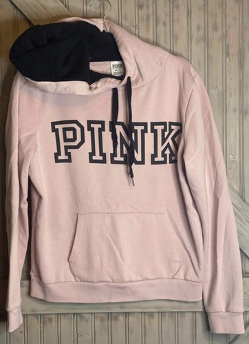 UNDERCOVER Felpa con cappuccio foderata sherpa rosa Victoria's Secret