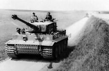 WW2 Picture Photo 1944 France Tiger I heavy tank German 1st SS Division 2384