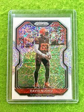 DAVID NJOKU PRIZM WHITE SPARKLE CARD JERSEY #85 BROWNS 2020 Panini Prizm SSP /20
