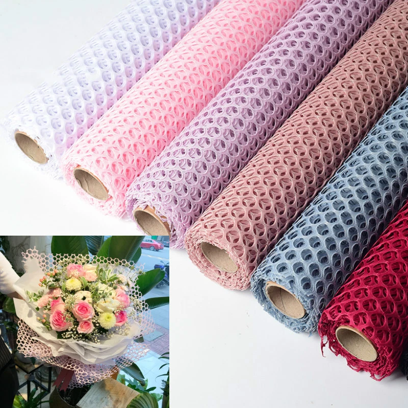 5Yards Net Flower Packaging Papers Material Wrapping Paper Birthday Party Decor - Image 1 of 4