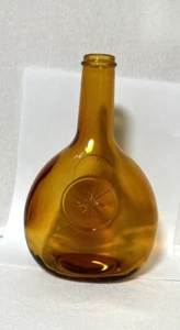 Vintage Wheaton Amber Glass Bottle Decanter Glassboro 1850 blown glass 9.25” tal - Picture 1 of 7