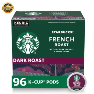 Starbucks K-Cup Coffee Pods, Dark Roast Coffee, French Roast for Keurig Brewers, - Picture 1 of 19