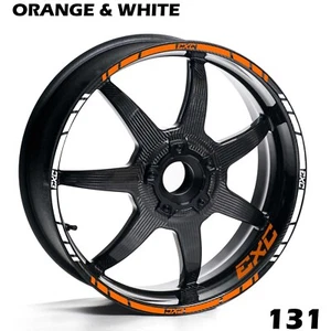 KTM EXC MOTORCYCLES WHEEL RIM STRIPES DECALS TAPE STICKERS FULL BIKE KIT - Picture 1 of 12