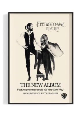 Fleetwood Mac 'Rumours' Poster - High Quality Print, Wall Art - Image 1 of 4