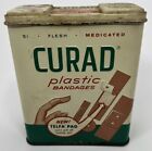 Vintage Curad Plastic Bandage Tin Band-Aid Container