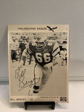 Frito Lay Bill Bergey Philadelphia Eagles team issue postcard 4 1/4 x 5 1/2 