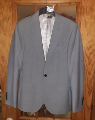 "Chaqueta ajustada forrada gris French Connection talla 38"" pecho *NUEVA*" Foto 1 de 4