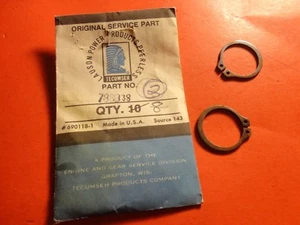 NOS NEW FACTORY OEM TECUMSEH CIRCLIP QTY2 788038 - Picture 1 of 1