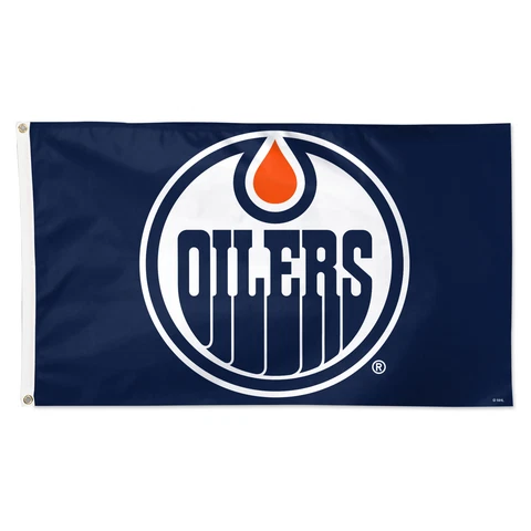 WinCraft Edmonton Oilers 3' x 5' Primary Logo Single-Sided Flag Cover
