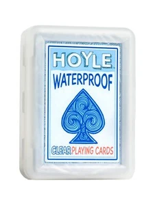 Hoyle Waterproof Playing Cards, Clear, 1 Deck Hoyle Wateproof Playing Cards - Picture 1 of 6