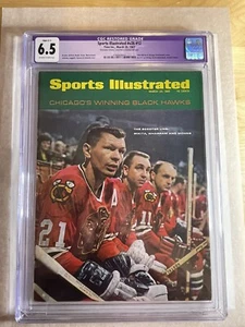 Stan Mikita Sports Illustrated CGC 6.5 Newsstand Restored 3/20/67 New Slab - Picture 1 of 3