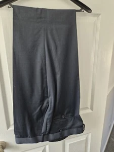 Mens M&S Navy Polyester/Wool Mix Trousers Size 42 Reg (31in) - Picture 1 of 5