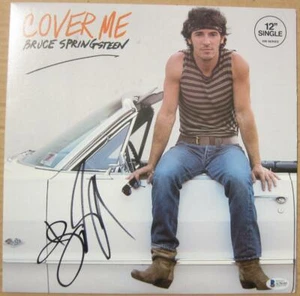 Bruce Springsteen signed Cover Me LP Album Cover BAS Beckett auto - Picture 1 of 4